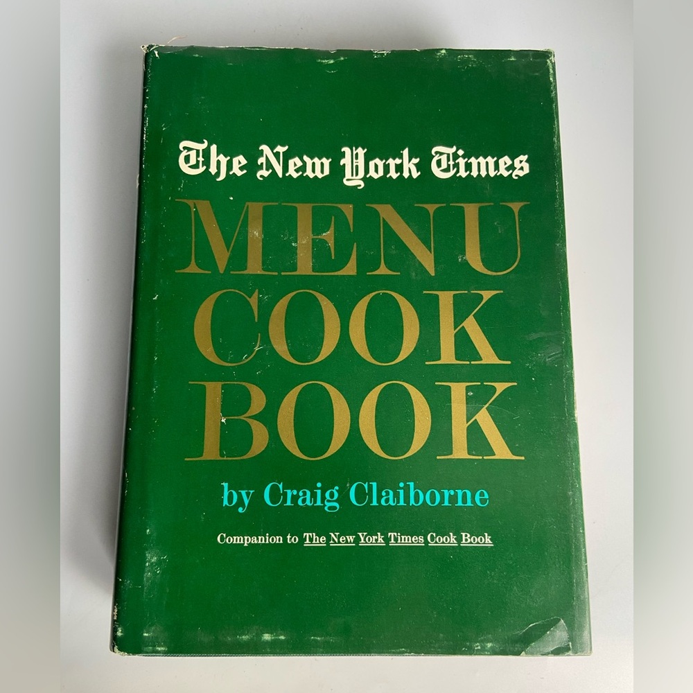 Vintage New York Times Menu Cookbook
